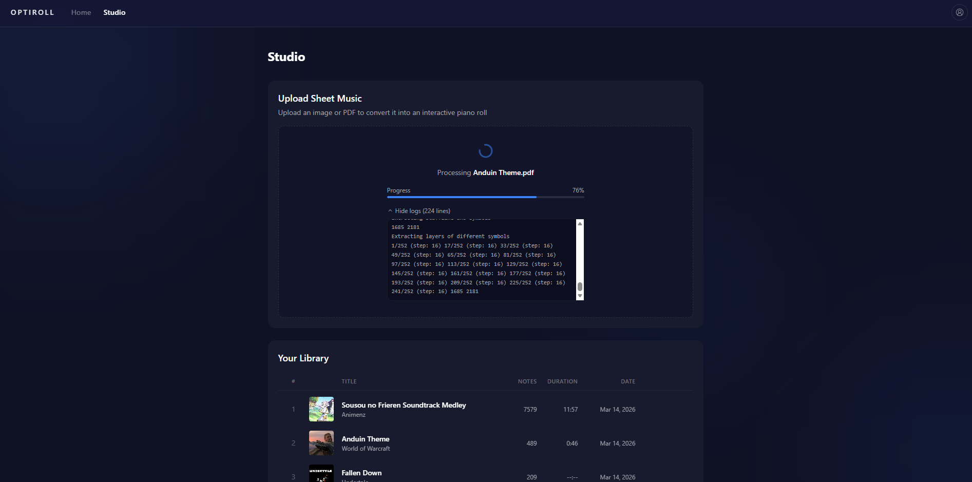 Genie Optiroll screenshot 1